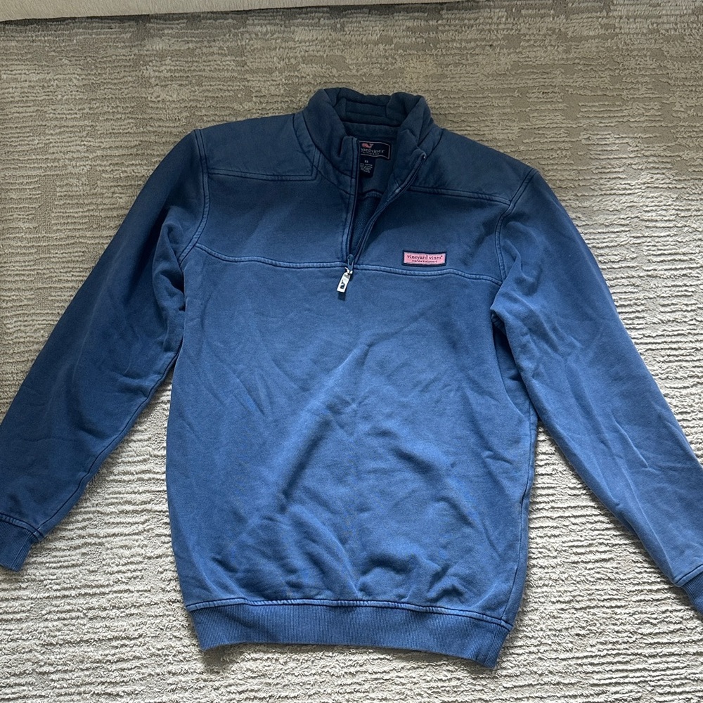 Vineyard Vines Men's Navy Zip-Up Sweater